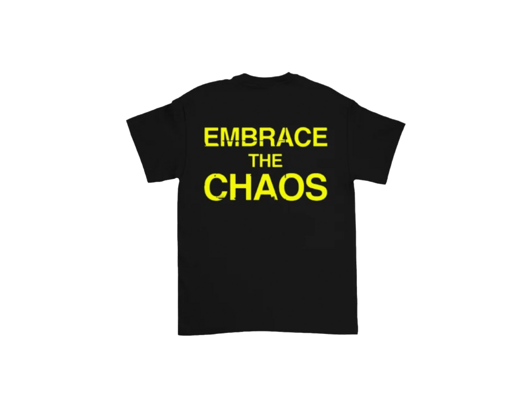 Embrace The Chaos - Black + Yellow T-Shirt