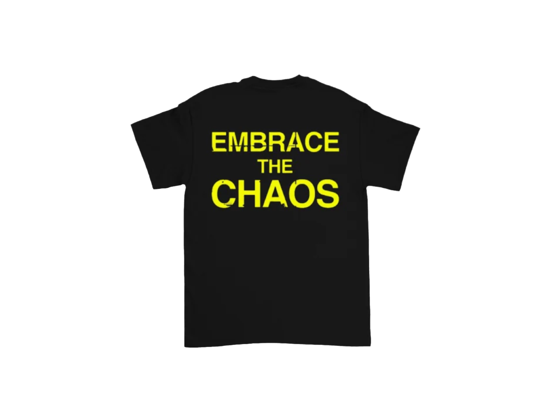Embrace The Chaos - Black + Yellow T-Shirt