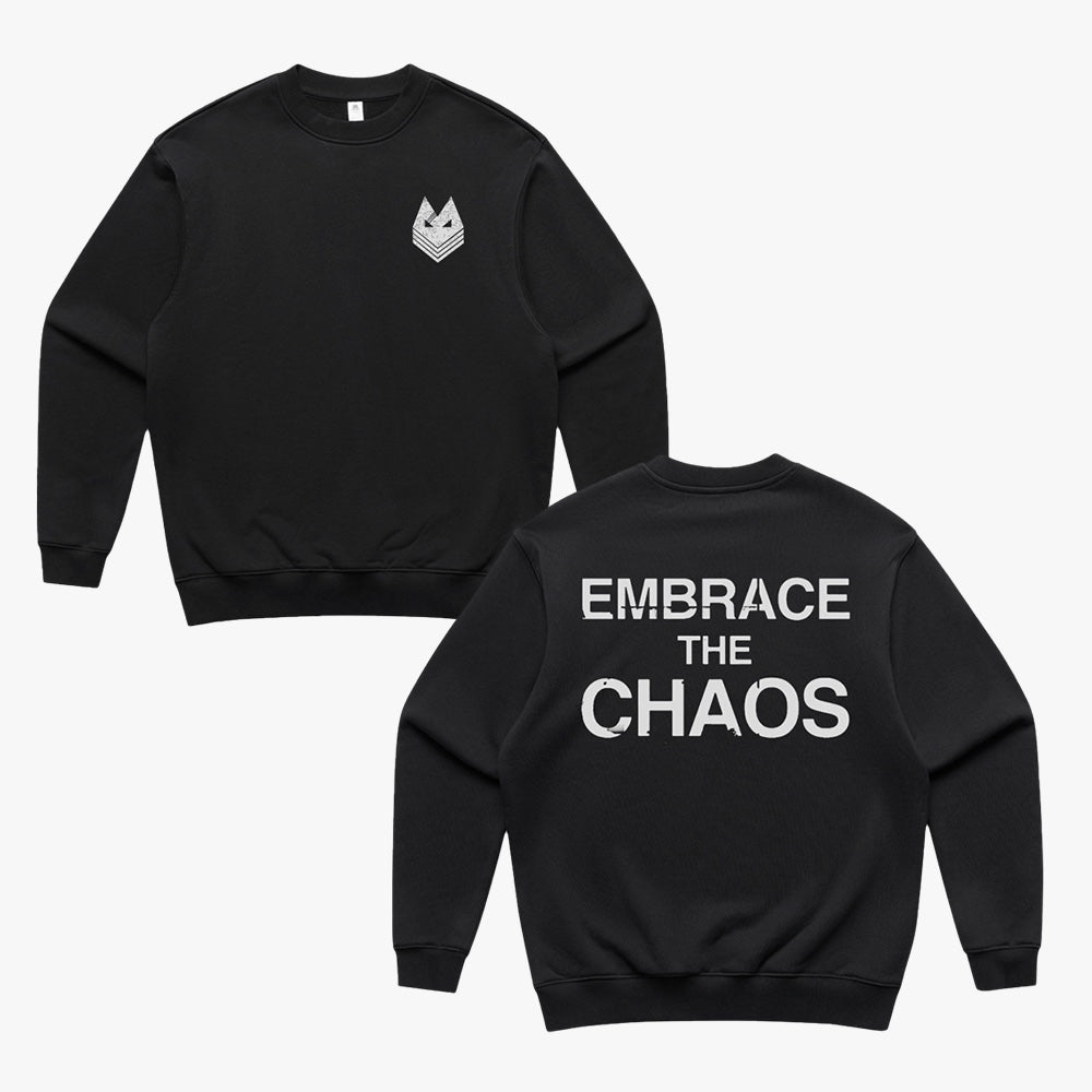 Embrace The Chaos - Black/Grey Sweatshirt