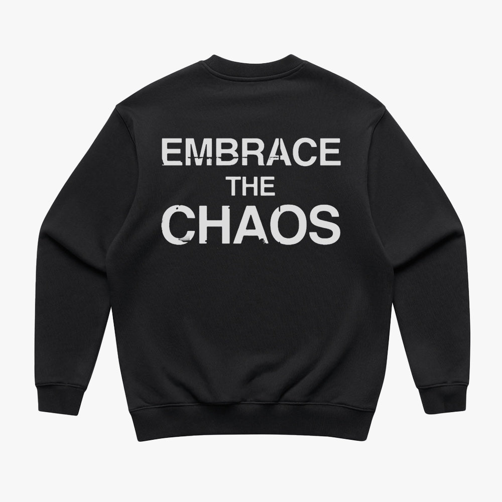 Embrace The Chaos - Black/Grey Sweatshirt