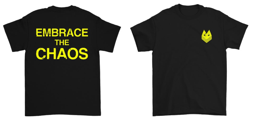 Embrace The Chaos Black T-Shirt Bundle